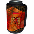 3dRose Heike Köhnen Design Steampunk - Steampunk, heart clocks and gears - Can Cooler Bottle Wrap (cc_256361)