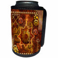 3dRose Heike Köhnen Design Steampunk - Steampunk, noble design with gears - Can Cooler Bottle Wrap (cc_256383)