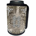 3dRose Heike Köhnen Design Sign Symbol - The Celtic knot on vintage background - Can Cooler Bottle Wrap (cc_256388)