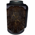 3dRose Heike Köhnen Design Music - Music, clef in gothic design - Can Cooler Bottle Wrap (cc_256400)