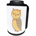 3dRose Xander inspirational quotes - Owl, picture of an owl on a white background - Can Cooler Bottle Wrap (cc_256527)