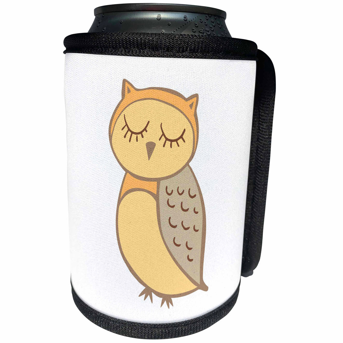 3dRose Xander inspirational quotes - Owl, picture of an owl on a white background - Can Cooler Bottle Wrap (cc_256527)