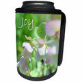 3dRose Patricia Sanders Flowers - Inspirations Joy - Can Cooler Bottle Wrap (cc_25653)