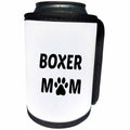 3dRose Xander animal quotes - Boxer mom, picture of a dog paw on a white background - Can Cooler Bottle Wrap (cc_256550)