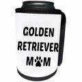 3dRose Xander animal quotes - Golden Retriever mom, picture of a dog paw on a white background - Can Cooler Bottle Wrap (cc_256553)