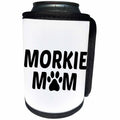 3dRose Xander animal quotes - Morkie mom, picture of a dog paw on a white background - Can Cooler Bottle Wrap (cc_256559)