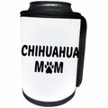 3dRose Xander animal quotes - Chihuahua mom, picture of a dog paw on a white background - Can Cooler Bottle Wrap (cc_256565)