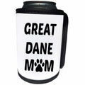 3dRose Xander animal quotes - Great Dane mom, picture of a dog paw on a white background - Can Cooler Bottle Wrap (cc_256566)