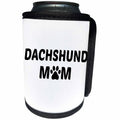3dRose Xander animal quotes - Dachshund mom, picture of a dog paw on a white background - Can Cooler Bottle Wrap (cc_256567)
