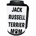 3dRose Xander animal quotes - Jack Russell Terrier mom, picture of a dog paw on a white background - Can Cooler Bottle Wrap (cc_256575)