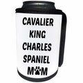 3dRose Xander animal quotes - Cavalier King Charles Spaniel mom, picture of paw on white background - Can Cooler Bottle Wrap (cc_256581)