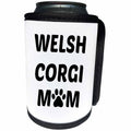 3dRose Xander animal quotes - Welsh Corgi mom, picture of a paw on a white background - Can Cooler Bottle Wrap (cc_256585)