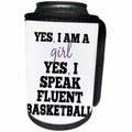 3dRose BrooklynMeme Sayings - Basketball girl - Can Cooler Bottle Wrap (cc_256611)