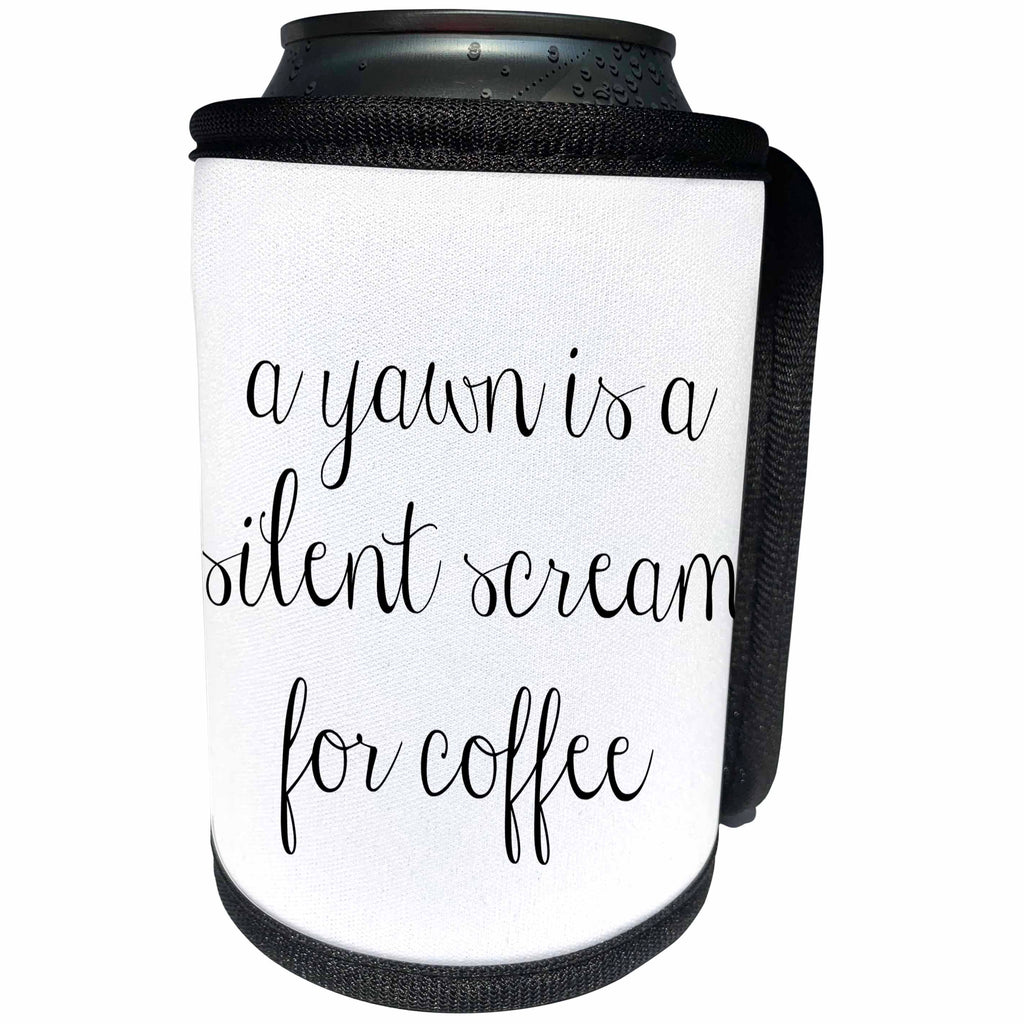 3dRose BrooklynMeme Sayings - Coffee lover - Can Cooler Bottle Wrap (cc_256613)