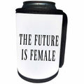 3dRose BrooklynMeme Sayings - The future is female - Can Cooler Bottle Wrap (cc_256614)