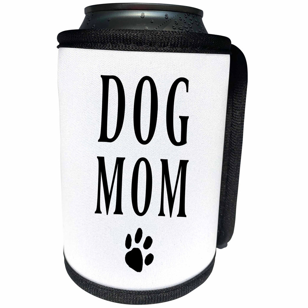 3dRose BrooklynMeme Pets - Dog Mom - Can Cooler Bottle Wrap (cc_256618)