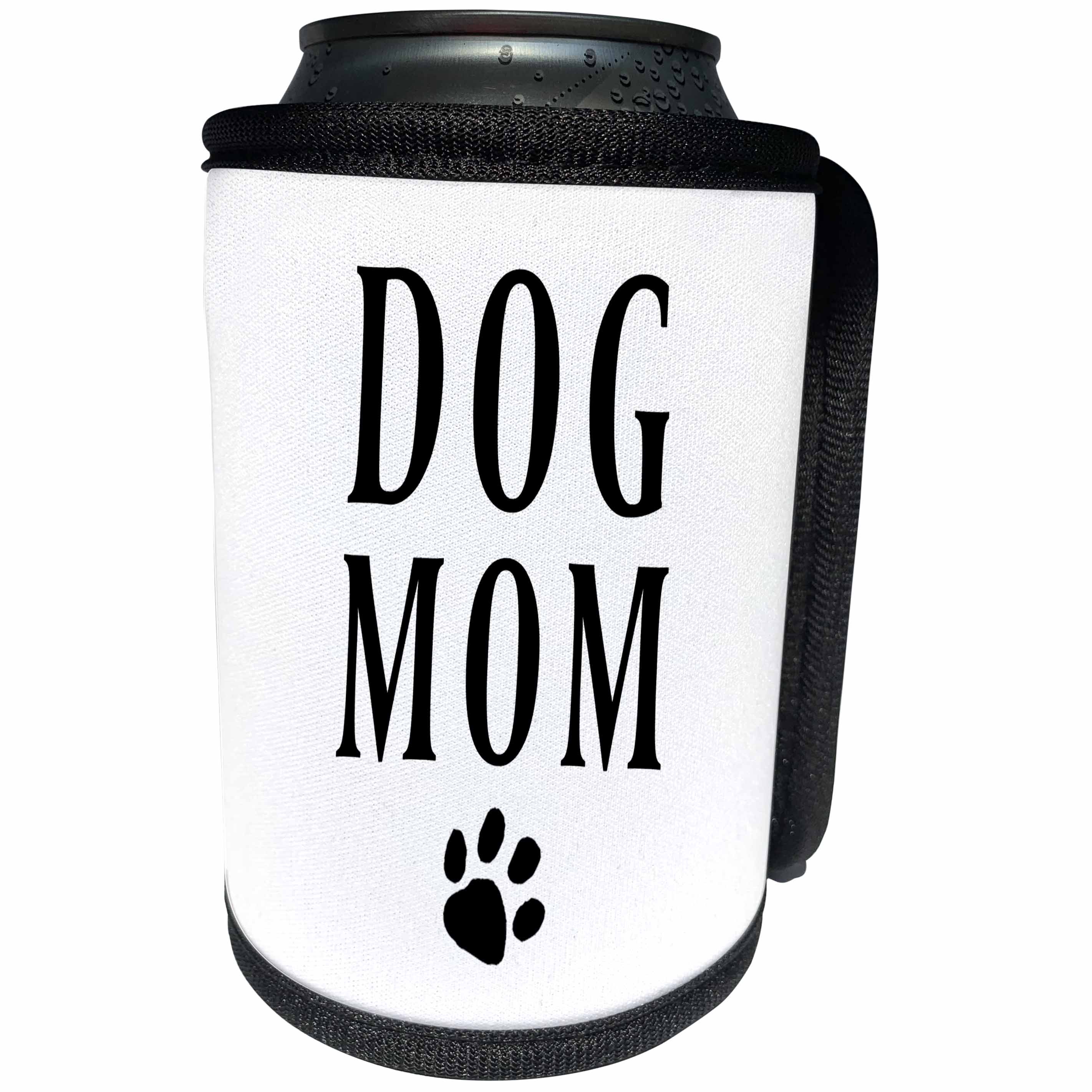 3dRose BrooklynMeme Pets - Dog Mom - Can Cooler Bottle Wrap (cc_256618)