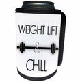 3dRose BrooklynMeme Sports - Weight Lift and Chill - Can Cooler Bottle Wrap (cc_256650)