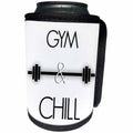 3dRose BrooklynMeme Sports - Gym and Chill - Can Cooler Bottle Wrap (cc_256651)