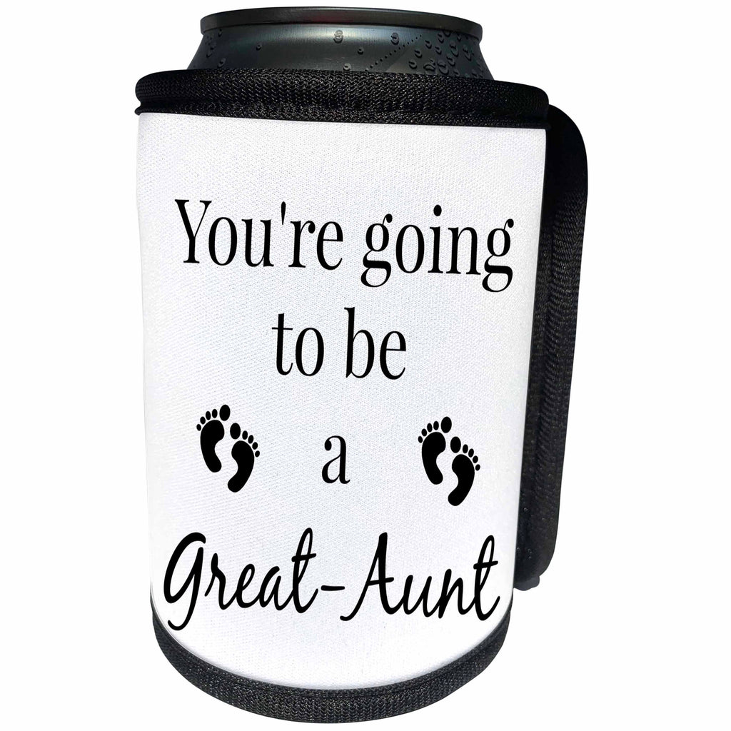 3dRose BrooklynMeme Sayings - Youre going to be a Great Aunt - Can Cooler Bottle Wrap (cc_256668)
