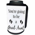3dRose BrooklynMeme Sayings - Youre going to be a Great Aunt - Can Cooler Bottle Wrap (cc_256668)