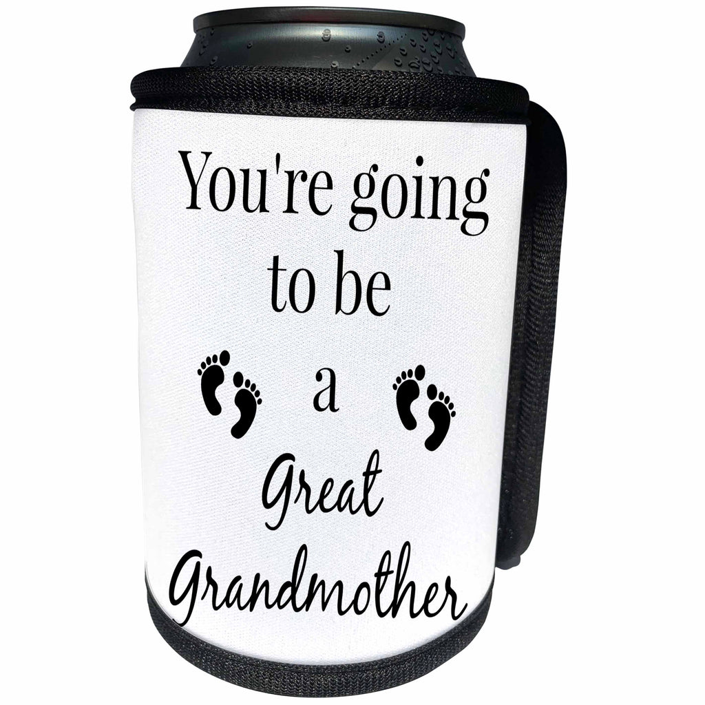 3dRose BrooklynMeme Sayings - Youre going to be a Great Grandmother - Can Cooler Bottle Wrap (cc_256670)