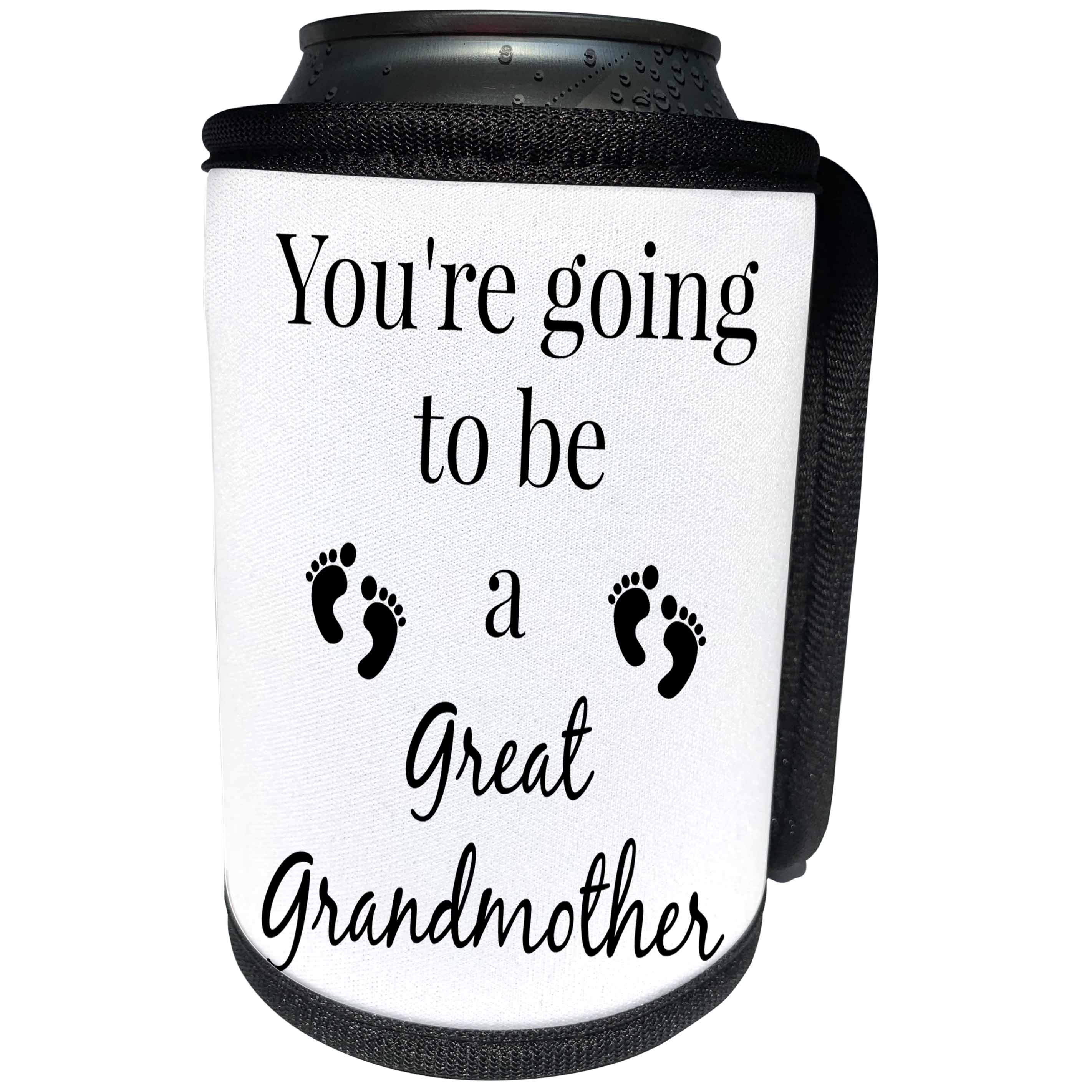 3dRose BrooklynMeme Sayings - Youre going to be a Great Grandmother - Can Cooler Bottle Wrap (cc_256670)