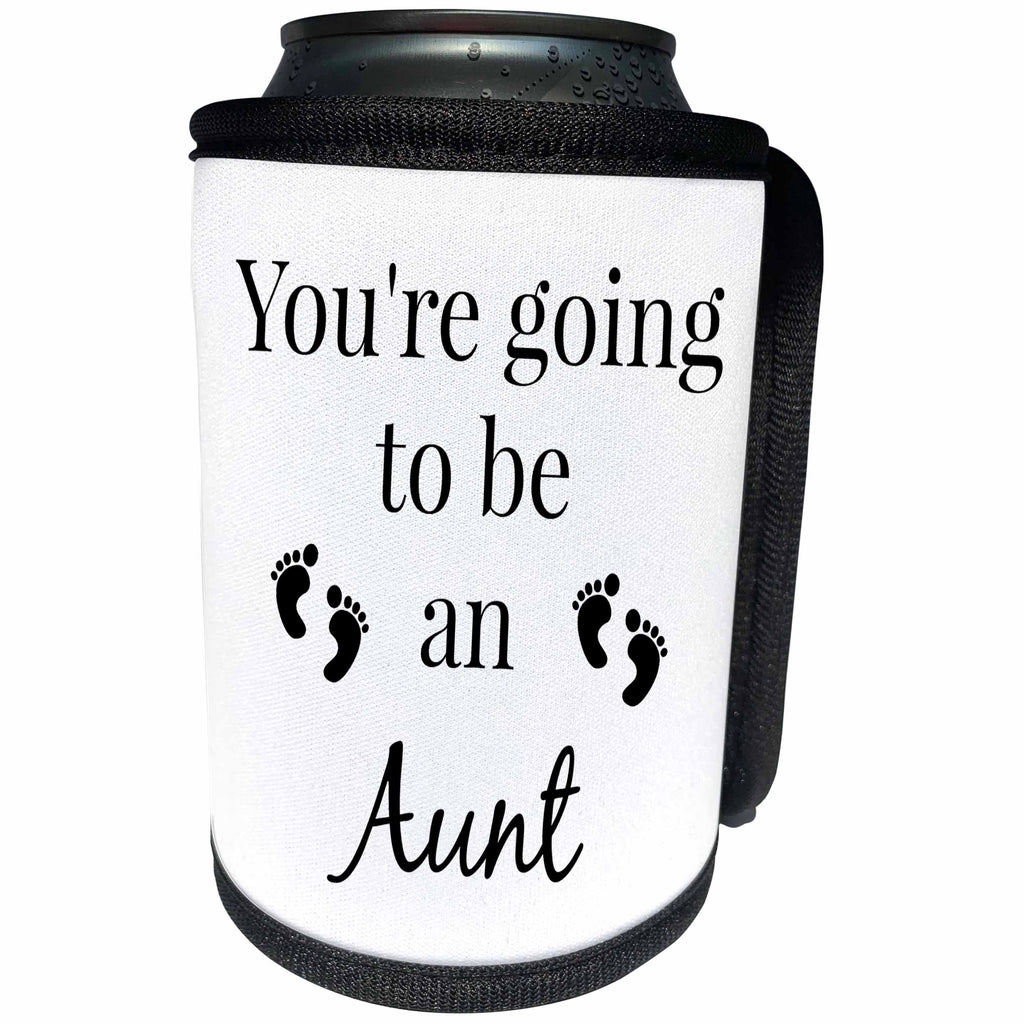 3dRose BrooklynMeme Sayings - Youre going to be an Aunt - Can Cooler Bottle Wrap (cc_256672)