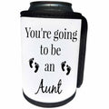 3dRose BrooklynMeme Sayings - Youre going to be an Aunt - Can Cooler Bottle Wrap (cc_256672)