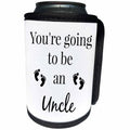 3dRose BrooklynMeme Sayings - Youre going to be an Uncle - Can Cooler Bottle Wrap (cc_256673)