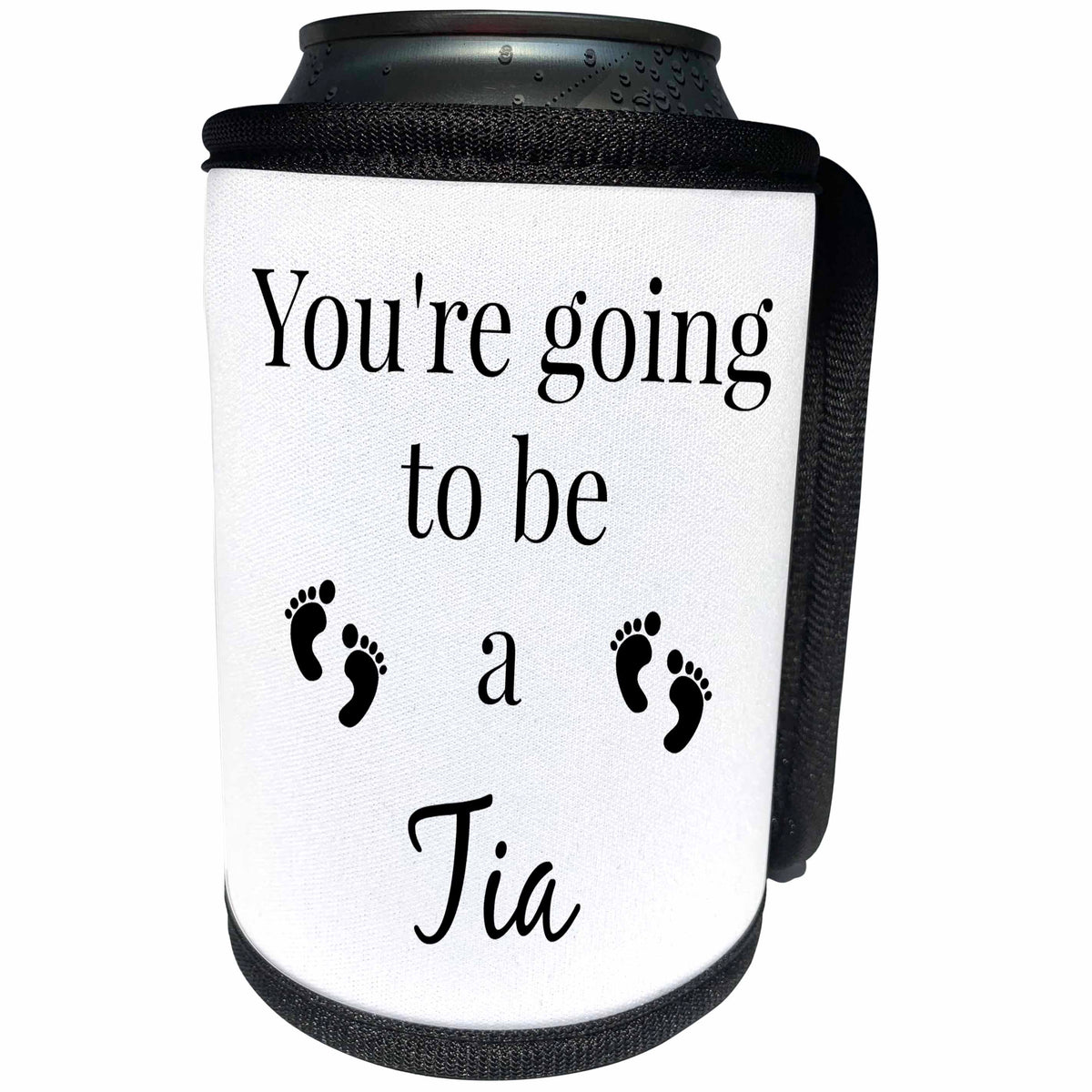 3dRose BrooklynMeme Sayings - Youre going to be a Tia - Can Cooler Bottle Wrap (cc_256675)