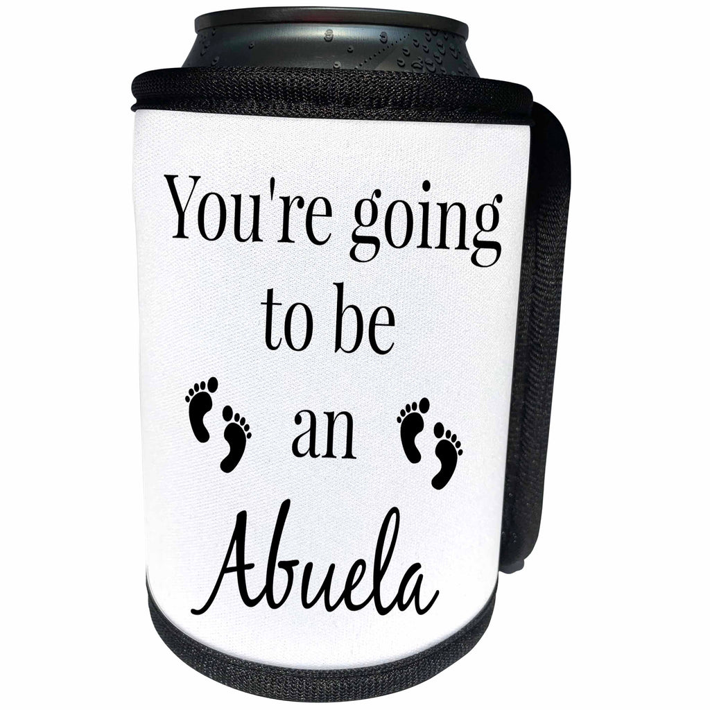 3dRose BrooklynMeme Sayings - Youre going to be an Abuela - Can Cooler Bottle Wrap (cc_256676)