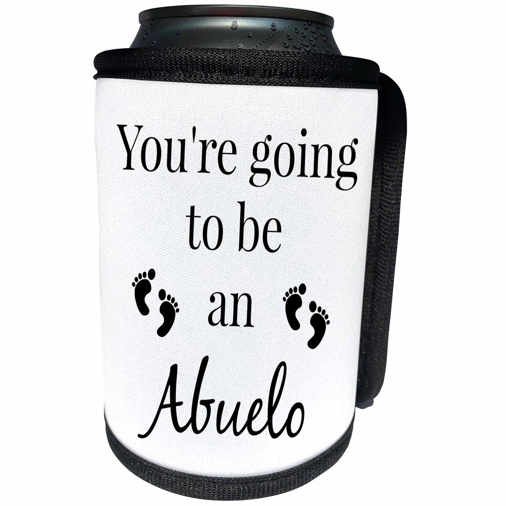 3dRose BrooklynMeme Sayings - Youre going to be an Abuelo - Can Cooler Bottle Wrap (cc_256677)