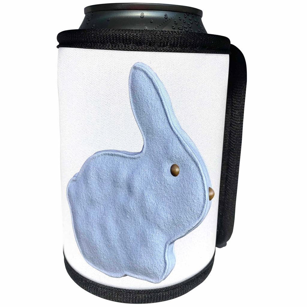 3dRose Boehm Graphics Holiday Easter - Blue Marshmallow Easter Bunny Candy - Can Cooler Bottle Wrap (cc_256693)
