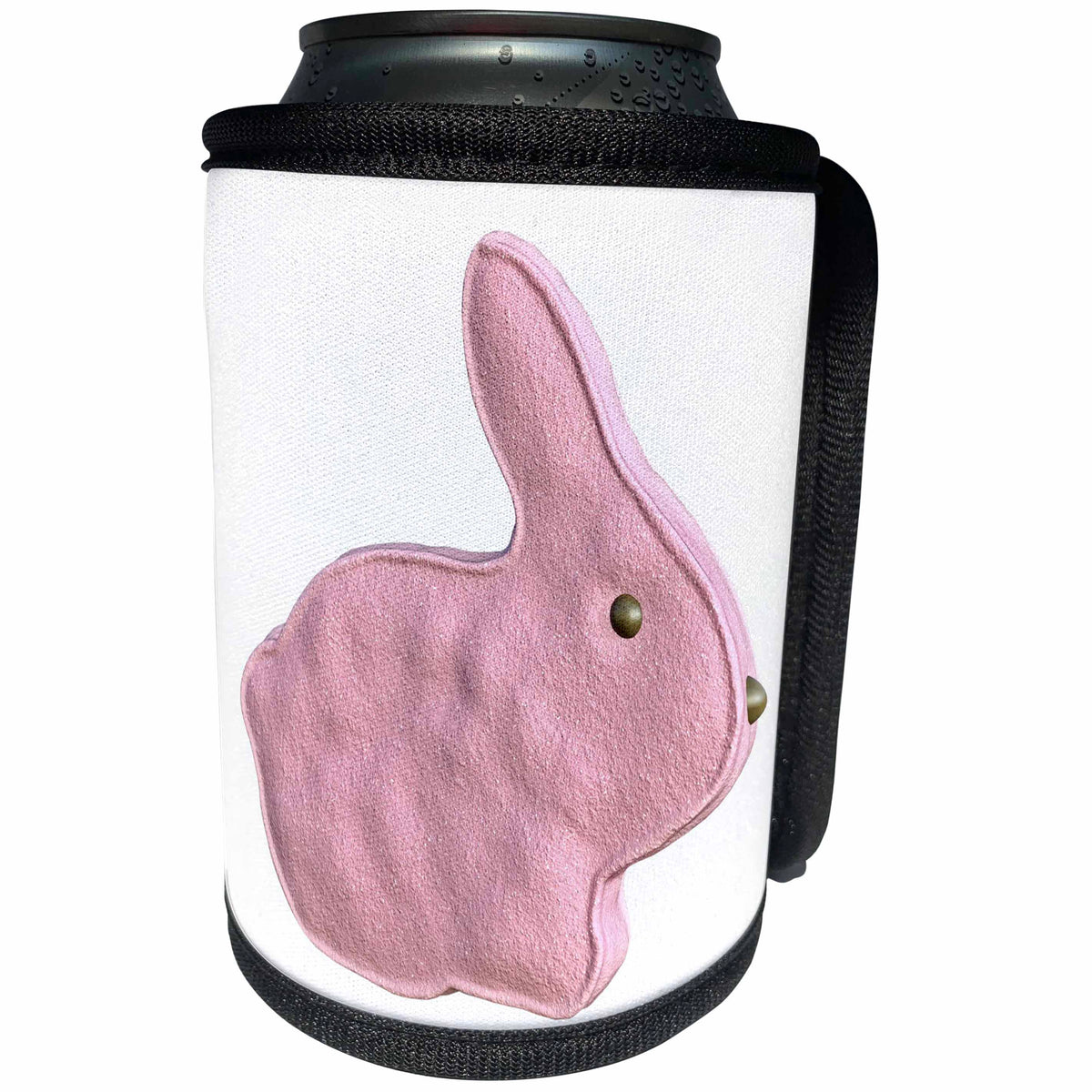 3dRose Boehm Graphics Holiday Easter - Pink Marshmallow Easter Bunny Candy - Can Cooler Bottle Wrap (cc_256694)
