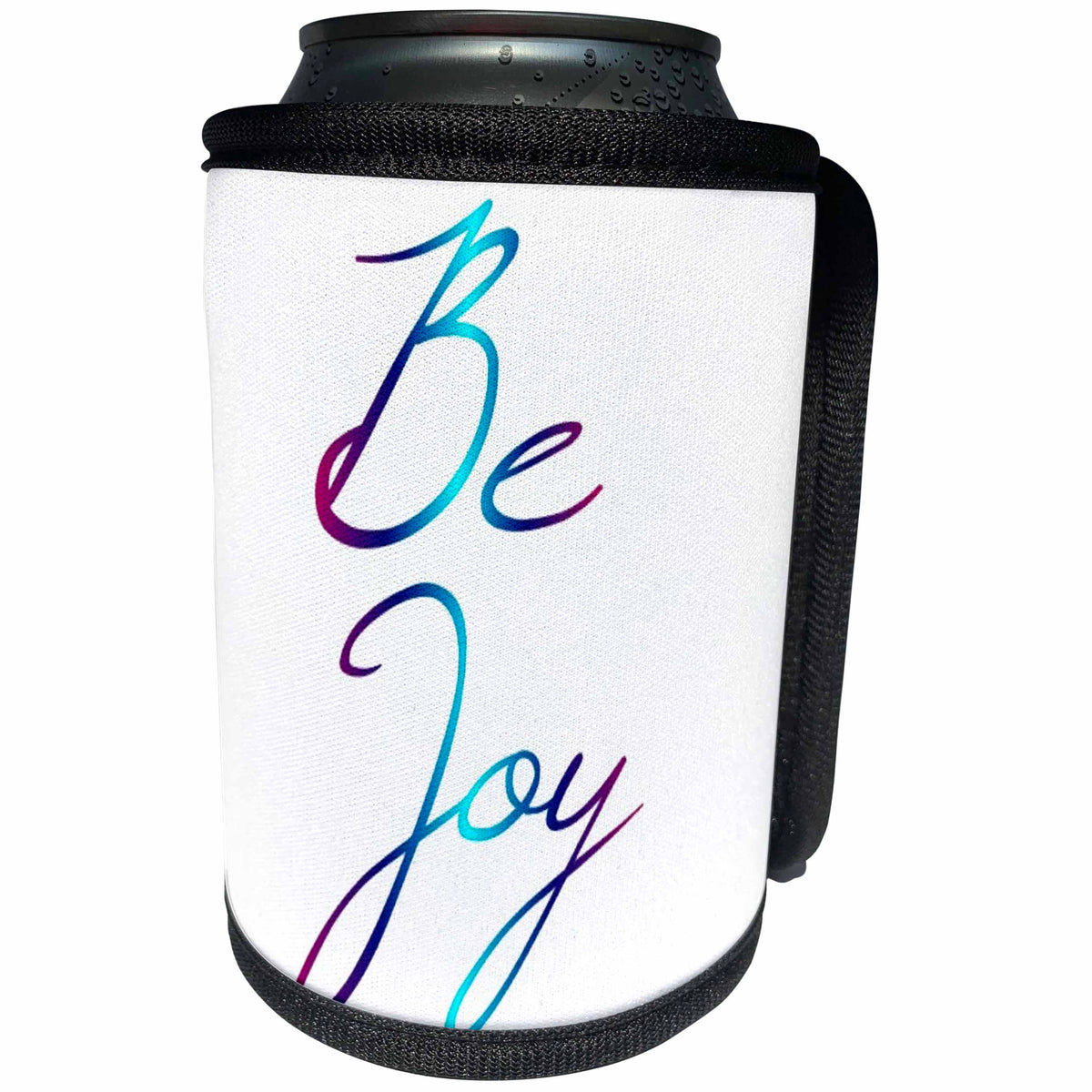 3dRose Patricia Sanders Inspirations - Inspirations Be Joy - Can Cooler Bottle Wrap (cc_25672)