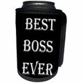 3dRose Sven Herkenrath Quotes - Best Boss Ever Quotes Saying Phrases - Can Cooler Bottle Wrap (cc_256774)