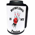 3dRose Sven Herkenrath Sport - Bowling Is My Passion Sport Game Hobby - Can Cooler Bottle Wrap (cc_256777)