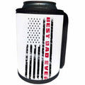 3dRose Carsten Reisinger - Illustrations - American Flag Best Dad Ever Patriotic Fathers Day - Can Cooler Bottle Wrap (cc_256787)