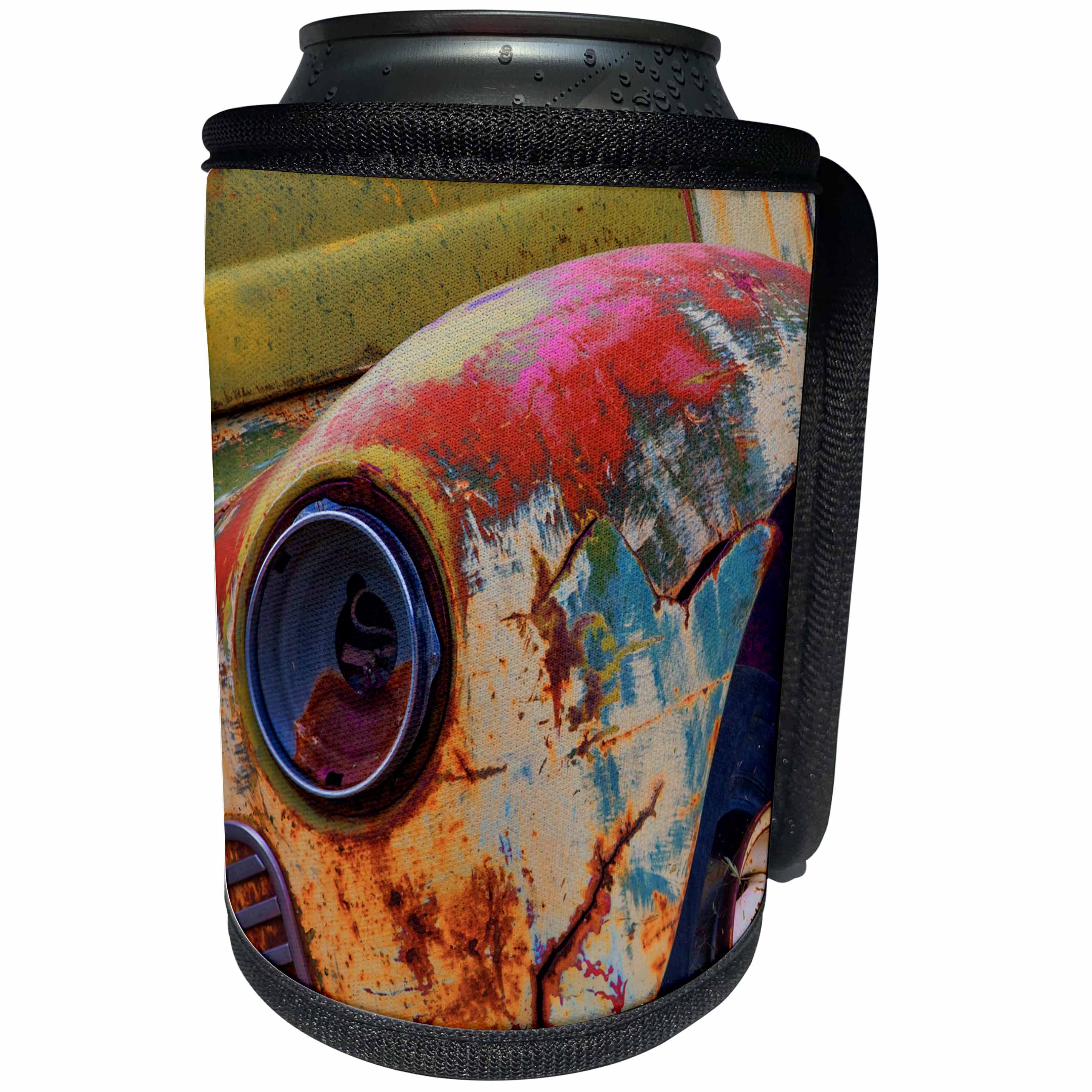 3dRose Danita Delimont - Automobiles - Detail of an abandoned truck headlight - Can Cooler Bottle Wrap (cc_256822)