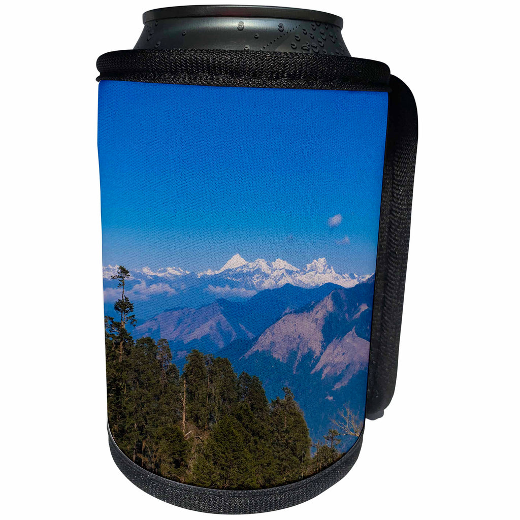 3dRose Danita Delimont - Bhutan - The landscape of the Pele La Pass, Bhutan - Can Cooler Bottle Wrap (cc_257048)