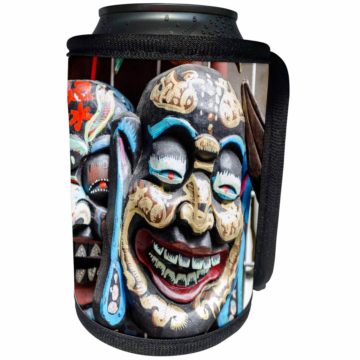 3dRose Danita Delimont - Markets - Masks in Chenghuang Miao, City God Temple, Shanghai, China. - Can Cooler Bottle Wrap (cc_257070)
