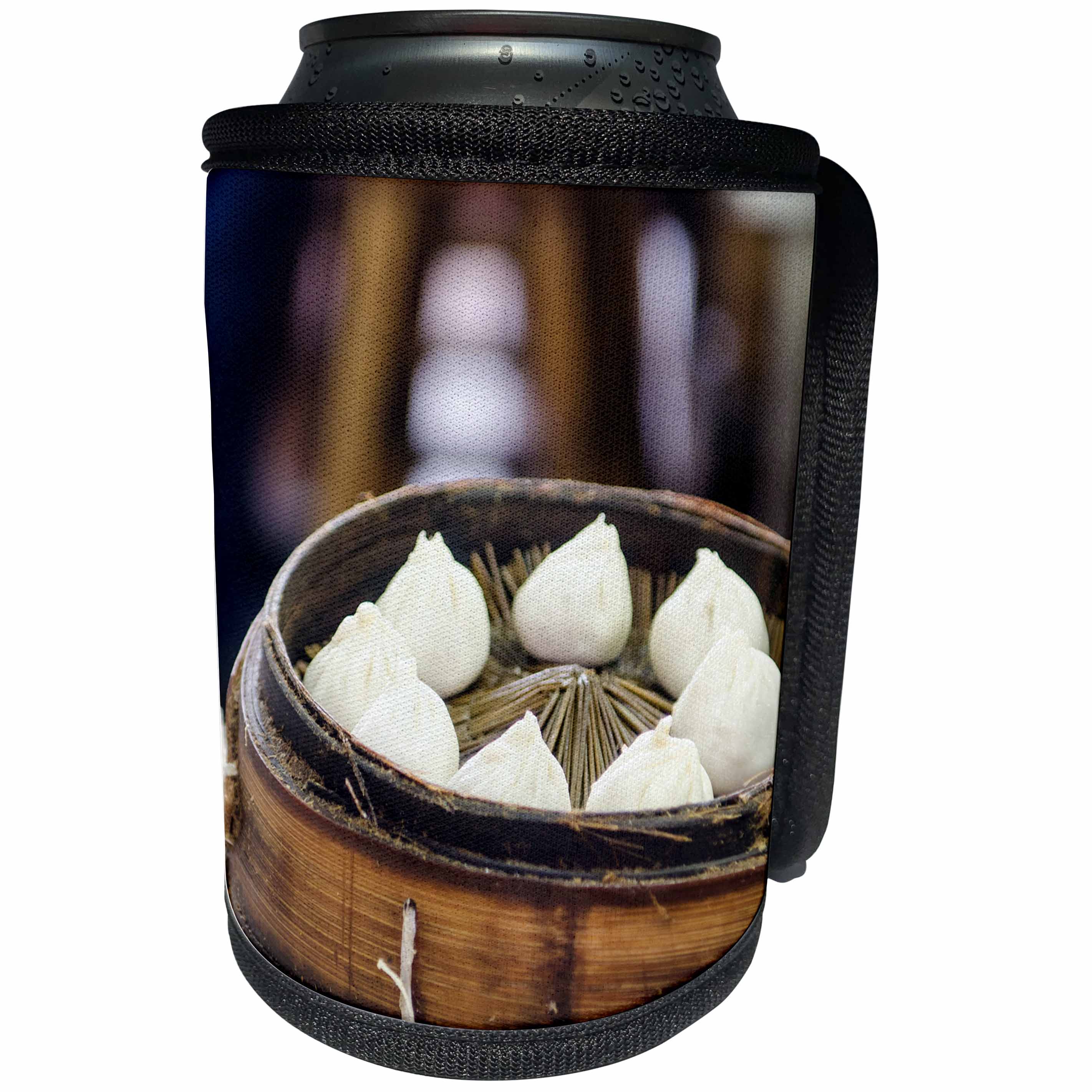 3dRose Danita Delimont - Food - Xiao long bao dumpling, Chenghuang Miao, Shanghai, China. - Can Cooler Bottle Wrap (cc_257080)