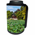 3dRose Danita Delimont - China - Lotus Pads in Garden pond, Red Pavilion, Summer Palace, Beijing, China - Can Cooler Bottle Wrap (cc_257091)