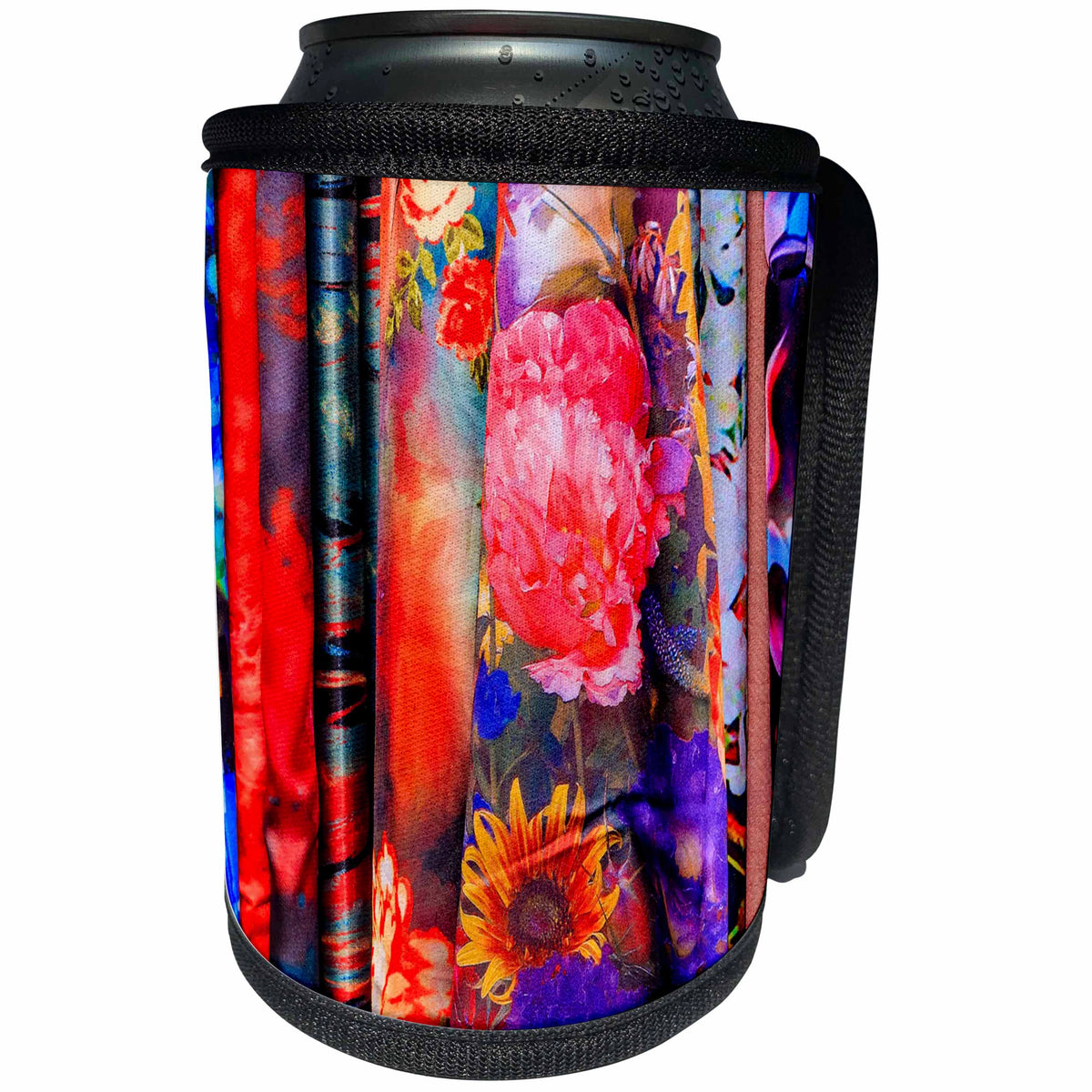 3dRose Danita Delimont - Textiles - Colorful chinese flower Silk Scarves, Shanghai, China - Can Cooler Bottle Wrap (cc_257105)