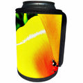 3dRose Patricia Sanders Flowers - Yellow and Red Floral Ladybug Art - Can Cooler Bottle Wrap (cc_25711)
