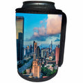 3dRose Danita Delimont - Cities - Modern Skyscrapers in downtown city skyline, Pudong, Shanghai, China - Can Cooler Bottle Wrap (cc_257124)