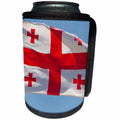 3dRose Danita Delimont - Flags - Georgian flag in the wind, Kutaisi, Georgia - Can Cooler Bottle Wrap (cc_257170)