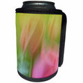 3dRose Patricia Sanders Creations - Yellow and Green Floral Abstract Art - Can Cooler Bottle Wrap (cc_25719)