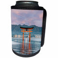3dRose Danita Delimont - Japan - Japan, Miyajima, Itsukushima Shrine, Floating Torii Gate at Sunrise - Can Cooler Bottle Wrap (cc_257201)